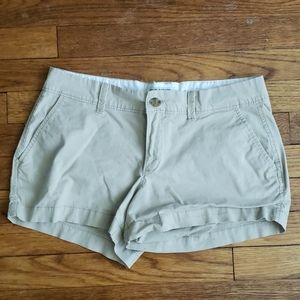 Old Navy khaki mid-rise shorts